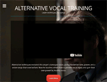 Tablet Screenshot of alternativevocaltraining.com